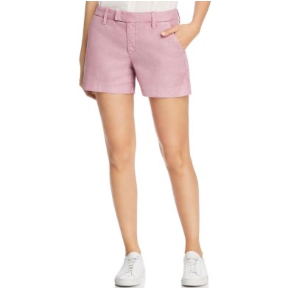 Anthropologie Level 99‎ Cassandra Tab-Waist Lilac Linen Shorts size 29 women's